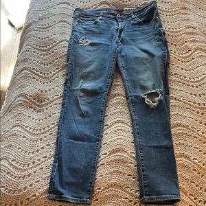 Distressed AG for Anthropologie Blue Women's Jeans
“The Stevie Ankle”